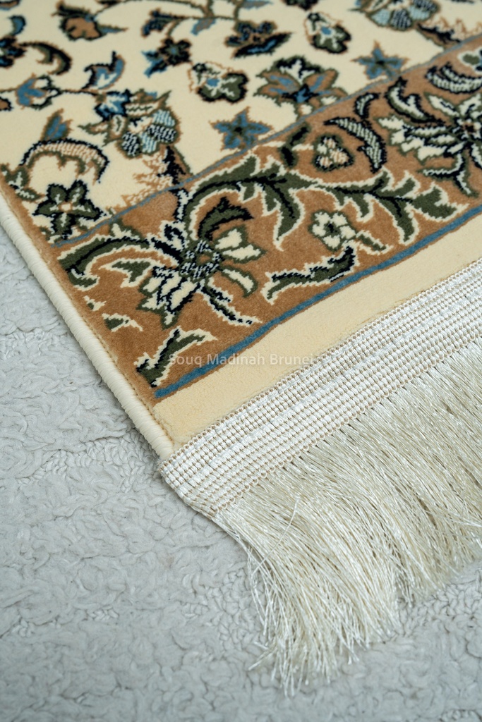 Mini Sejadah Haram Rug 8mm : Cream