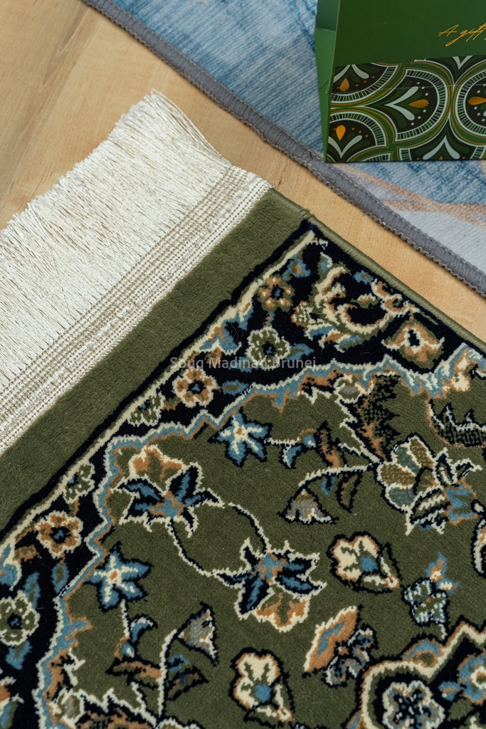 Mini Sejadah Haram Rug 8mm : Green