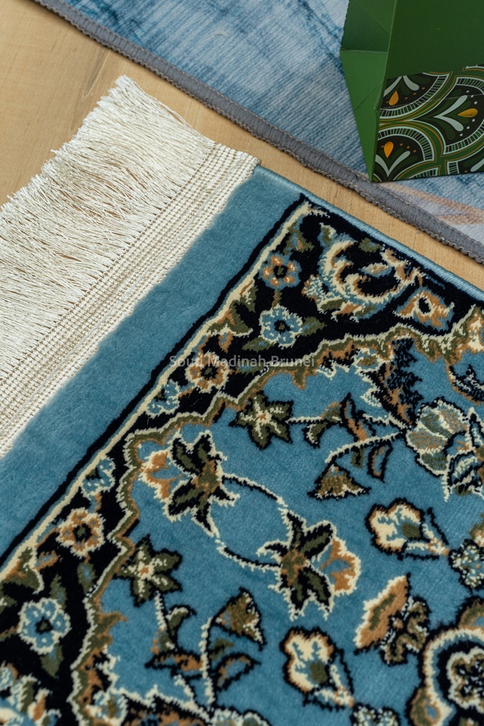 Mini Sejadah Haram Rug 8mm : Light Blue