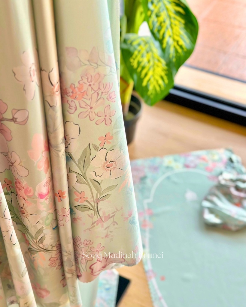 Premium Telekung Lasha : Blush Sage10