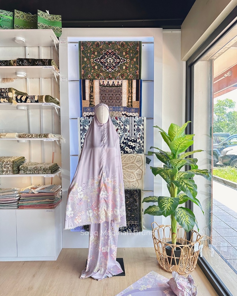 Premium Telekung Salia : Sweet Orchid1