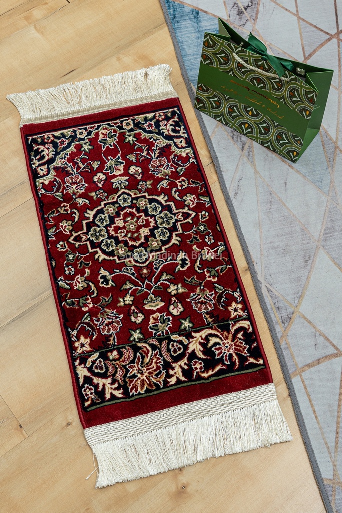 Mini Sejadah Haram Rug 8mm : Red