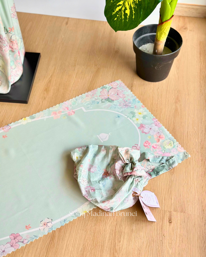 Premium Telekung Lasha : Blush Sage