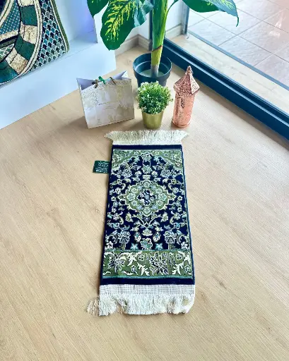 Mini Sejadah Haram Rug 8mm : Dark Blue