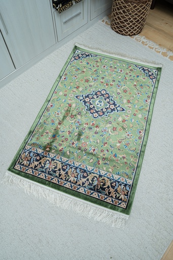 Sejadah Silk 5mm : Rawdah Green