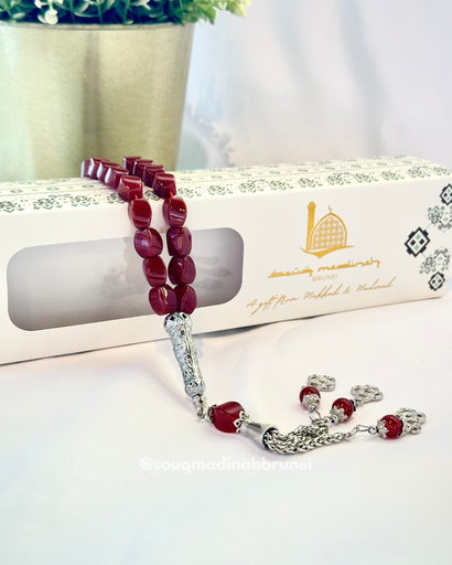 Tasbeeh Aqeeq 33 Beads : A02